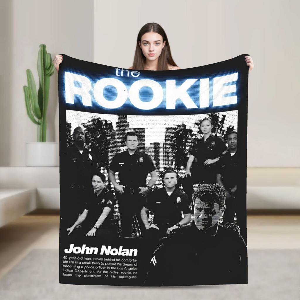The Rookie TV Show Flannel Blankets Soft Throw Blanket for Living Room Picnic Graphic Bedspread Sofa Bed Cover