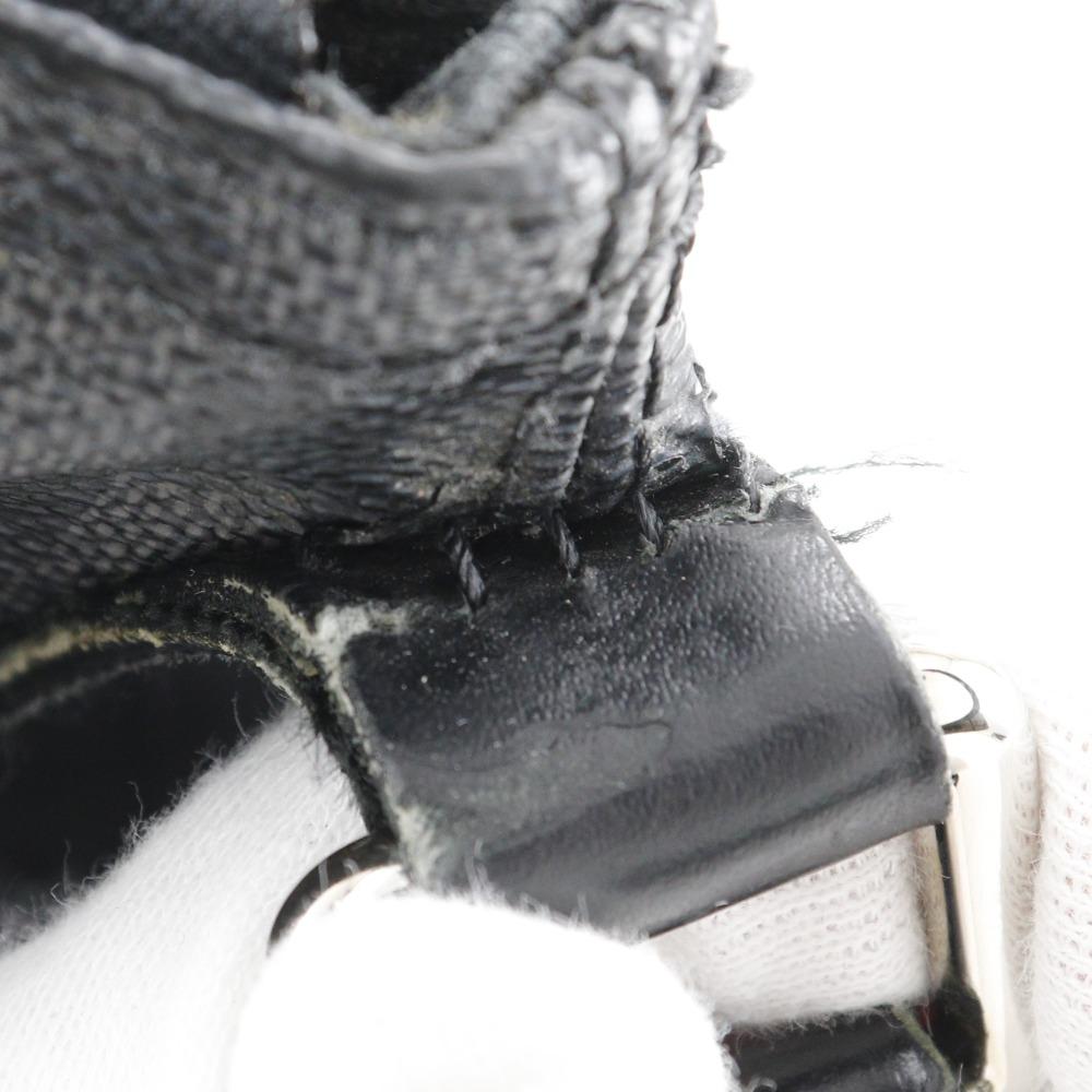 Louis Vuitton Mick PM Shoulder Bag N41211 Black Damier Grafitto Canvas Mens Used