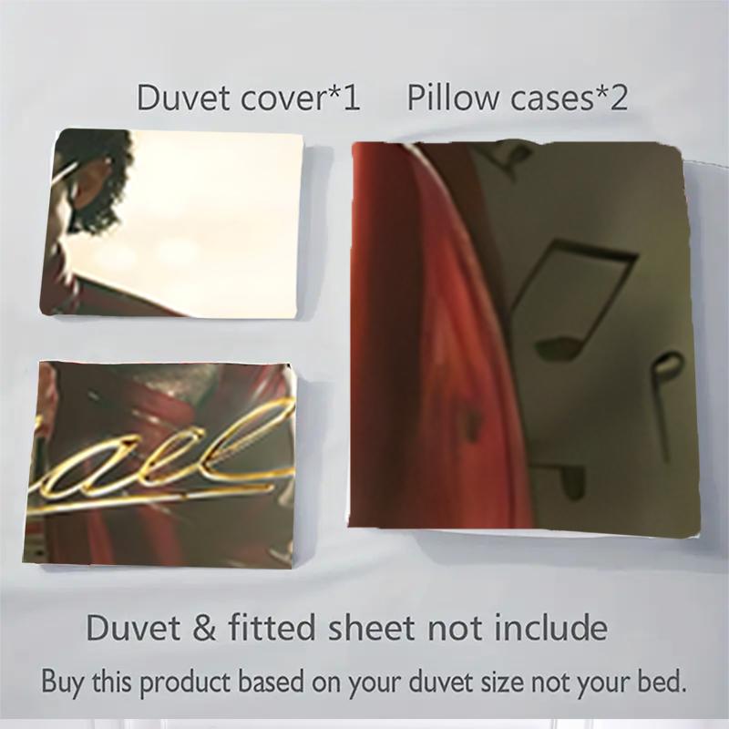 3Pcs Michael Jackson'S Legacy Bedding Sets For All Sizes New 3D Printed Bed Cover Comforter Duvet Cover Pillowcase Bedroom Decoration