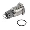 1 шт. 16 мм 1НО 1НЗ Подключение 12 В Металлический светодиодный тумблер с фиксацией Кнопочный