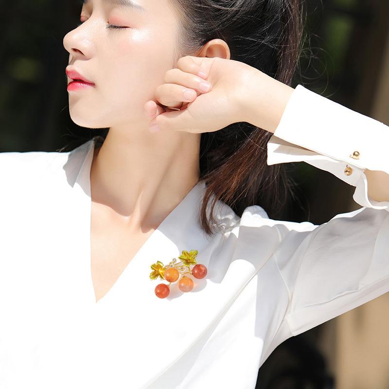 Senior Brooches Flower Leaf Brooch Pins for Women Suit Pendant Fashion Brooches Jewelry