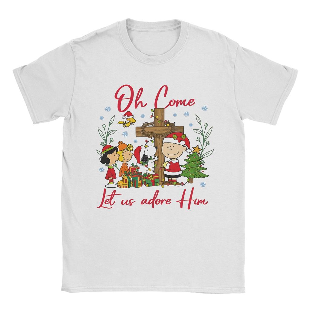 Snoopys Christmas 2025 Snow Winter Tshirt Unisex Women T Shirts Tee Snoopys Marry Christmas Graphic Tshirt Clothing Cotton