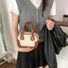 New Korean Style Genuine Leather Top Handle Bag Casual and Simple Shoulder Bag Women Fashionable and Versatile Commuting Bag