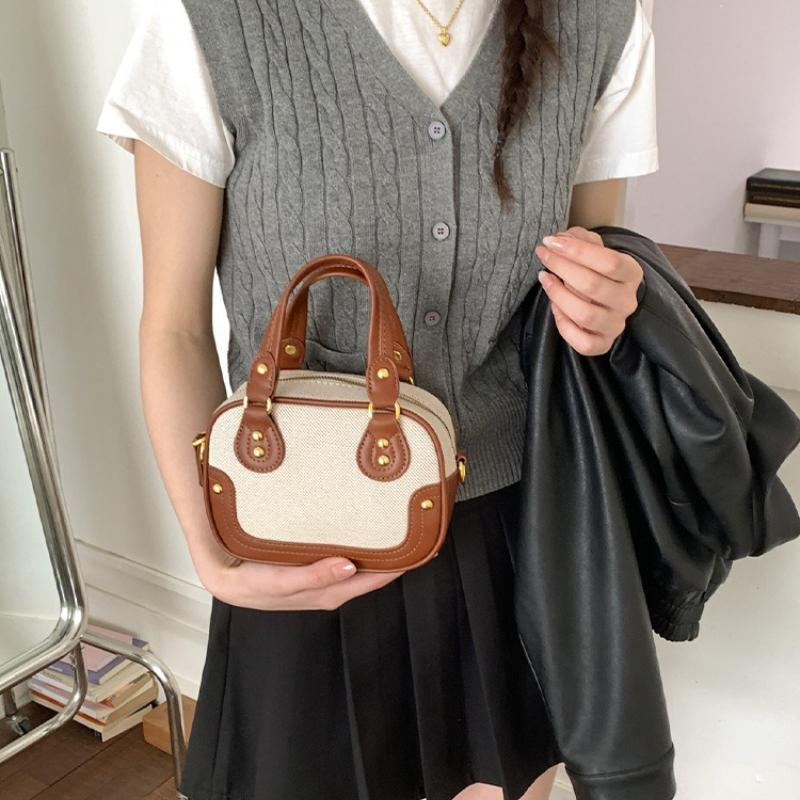New Korean Style Genuine Leather Top Handle Bag Casual and Simple Shoulder Bag Women Fashionable and Versatile Commuting Bag