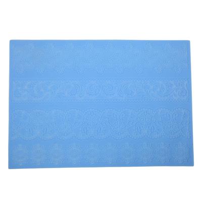 Силиконовый коврик для оттиска своими руками с цветочным узором, пищевой помадкой, кружевной коврик для украшения торта