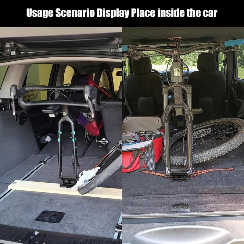 Clear Bicycle Rack Mount Front Fork Mount Bracket With Quick Release Alloy Fork Block Mounts For Most Mountain Bikes