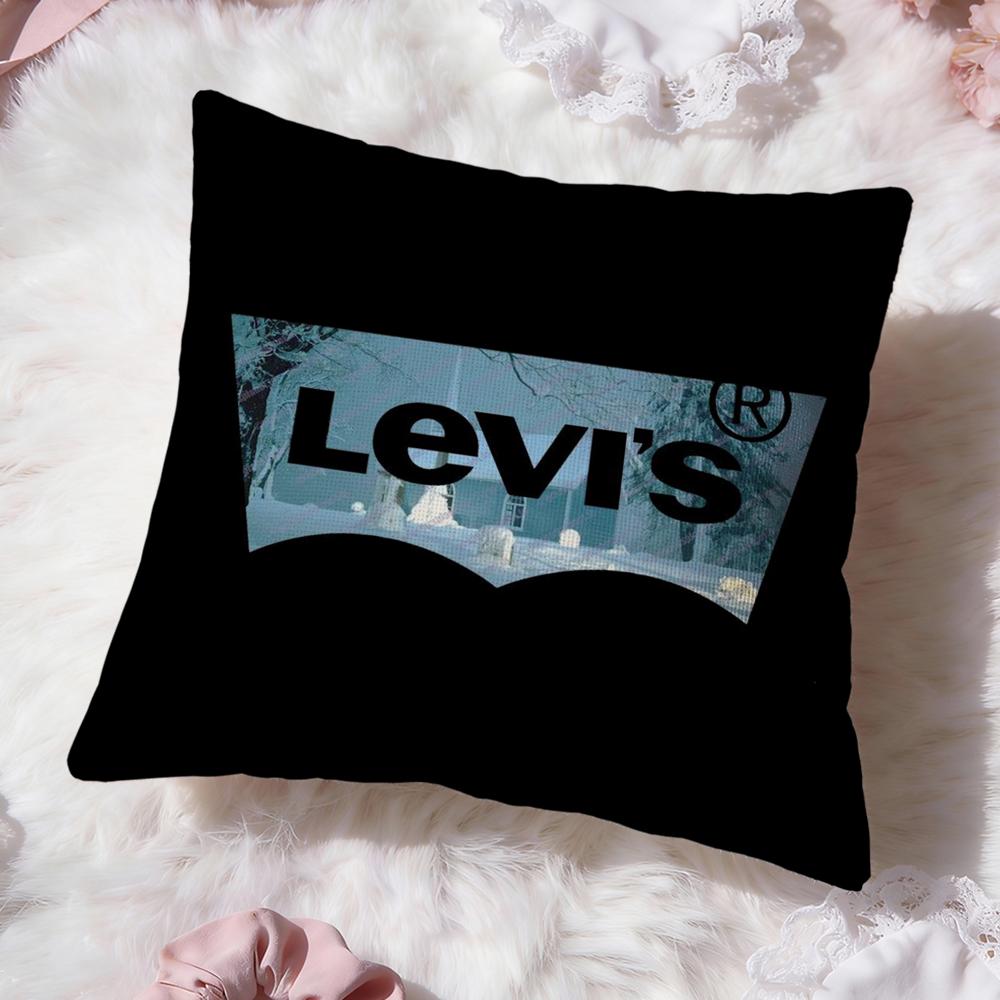 Luxury L-LevisS Cushion Cover Premium Comfort Reversible Pillow Cove -Two in One Design for Any Room & Car Interior