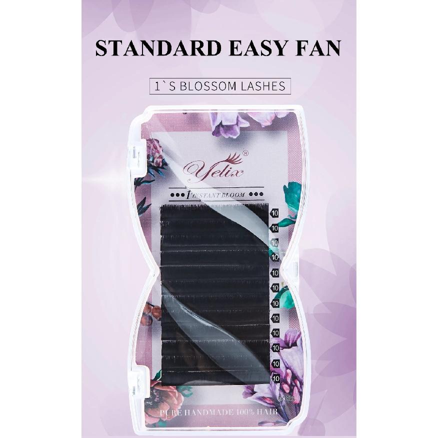 Easy Fanning Lashes 8-25mm Volume Russe Autofan Cilios Soft Professional Eyelash Extension Faux Natural Individual Eyelashes