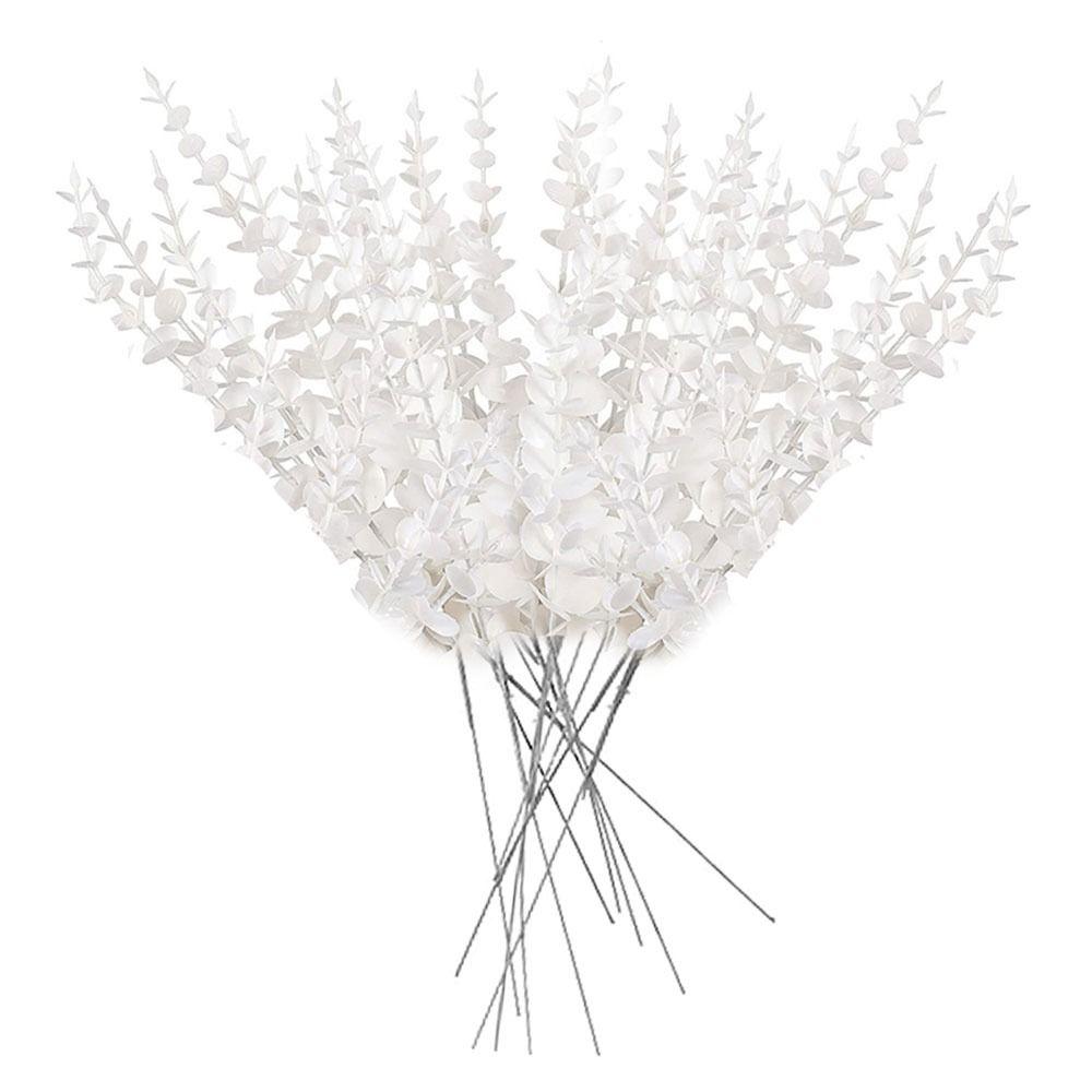 Домашний декор Реалистичная зелень Листья Цветочная композиция Искусственные растения эвкалипта Ветки