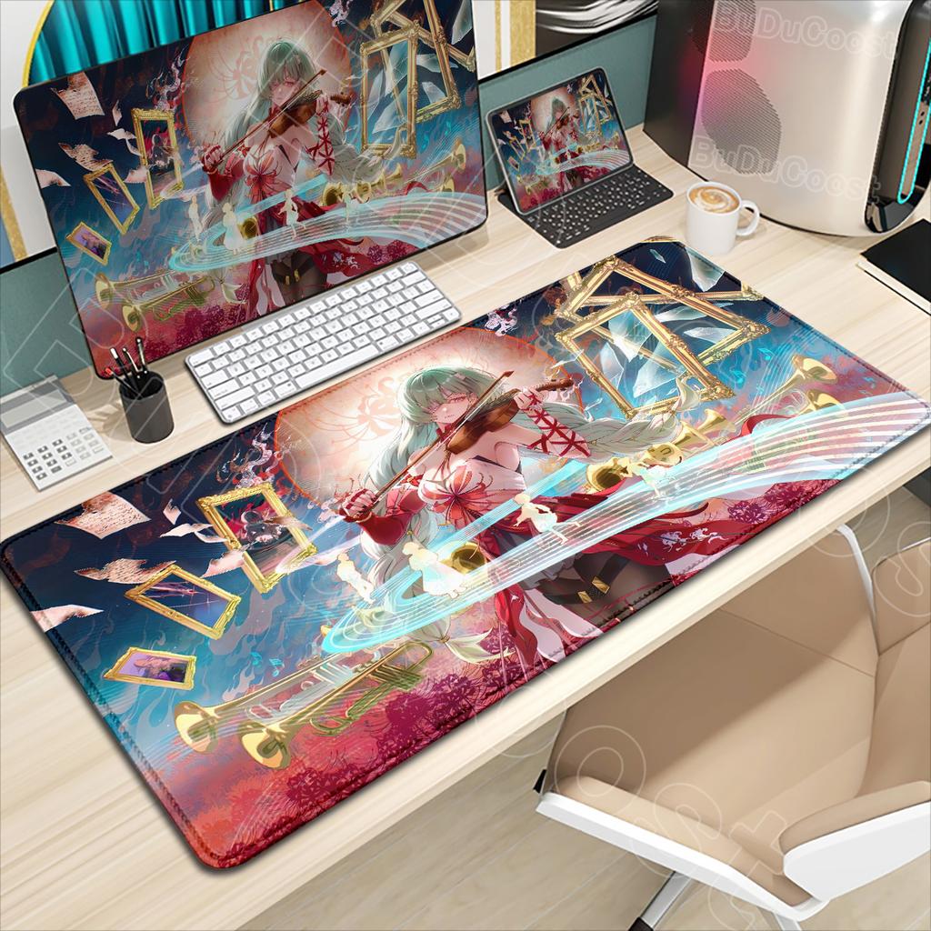 Новые Обои HD Phrolova Коврик для Мыши XXL Игровой Wuthering Waves Игровой Клавиатура Настольный Коврик Нескользящий Ноутбук Кавайная Девушка Коврик для Мыши