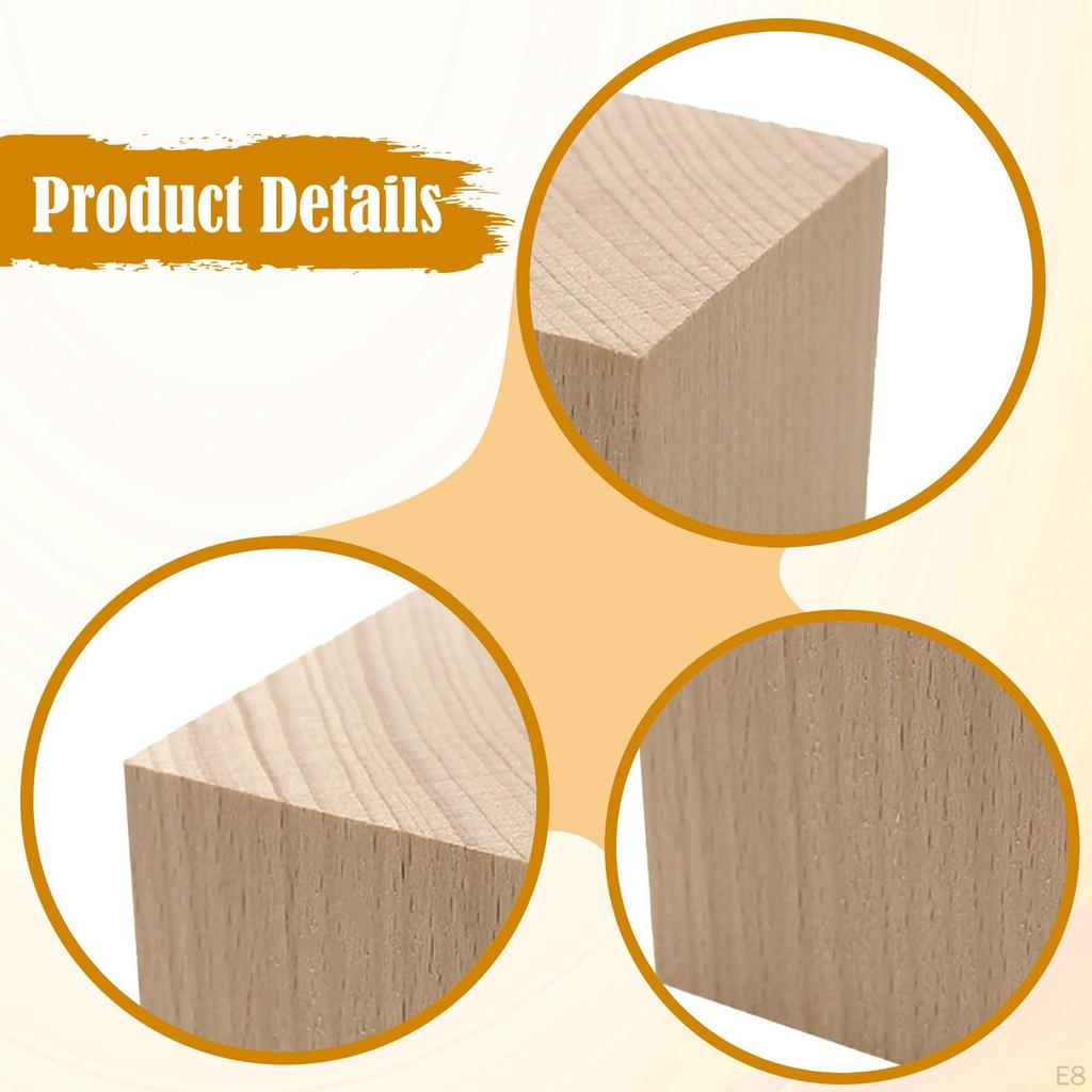 Липовые резные блоки Липовое дерево Ручная работа Необработанный блок Деревянный набор для мастерской
