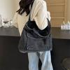 Denim Bag Large Capacity Shoulder Bag Commuter Tote Bag Women's Underarm Bag
