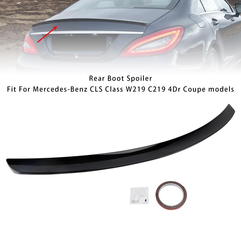 Глянцевый черный задний спойлер на багажник для Mercedes-Benz CLS-Class W219 Стиль AMG 05-10