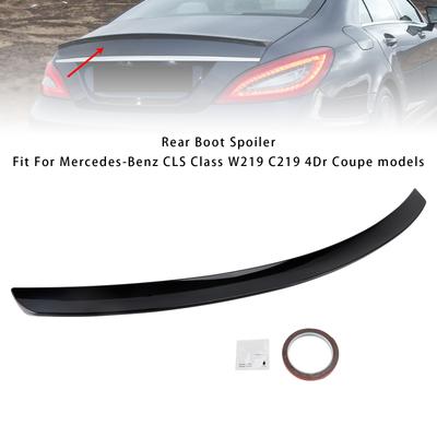 Глянцевый черный задний спойлер на багажник для Mercedes-Benz CLS-Class W219 Стиль AMG 05-10