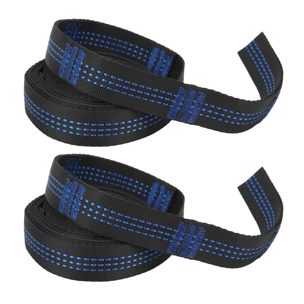 2 упаковки ремней для гамака, походные подвесные веревки, высокая несущая способность с 2 стальными карабинами