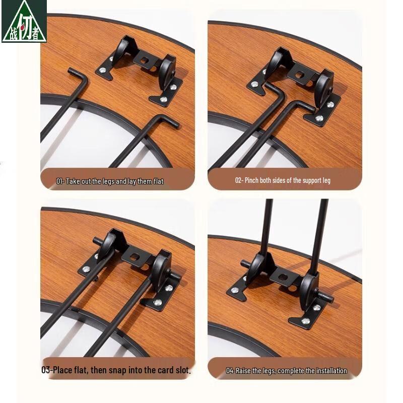 Portable Outdoor Camping Grill & Hotpot Table