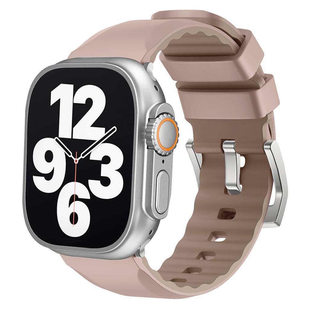 For Apple Watch 10 46mm / Ultra 2 / Ultra 49mm / 9 8 7 45mm / SE (2023) SE (2022) SE 6 5 4 44mm / 3 2 1 42mm Strap Silicone Fitness Tracker Band