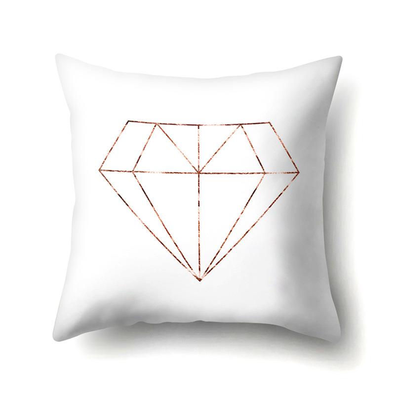 Polyester Pillowcase Automobile Decoration Home Printed Pillowcase Car Cushion Cover Bedside Pillowcase