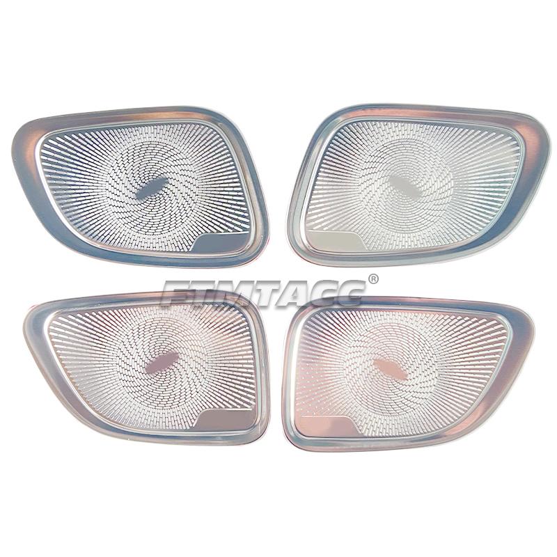 For Mercedes Benz GLC X254 2024 2025 Stainless Steel Car Audio Speaker Door Loudspeaker Panel Stickers Cover Trim Accessori