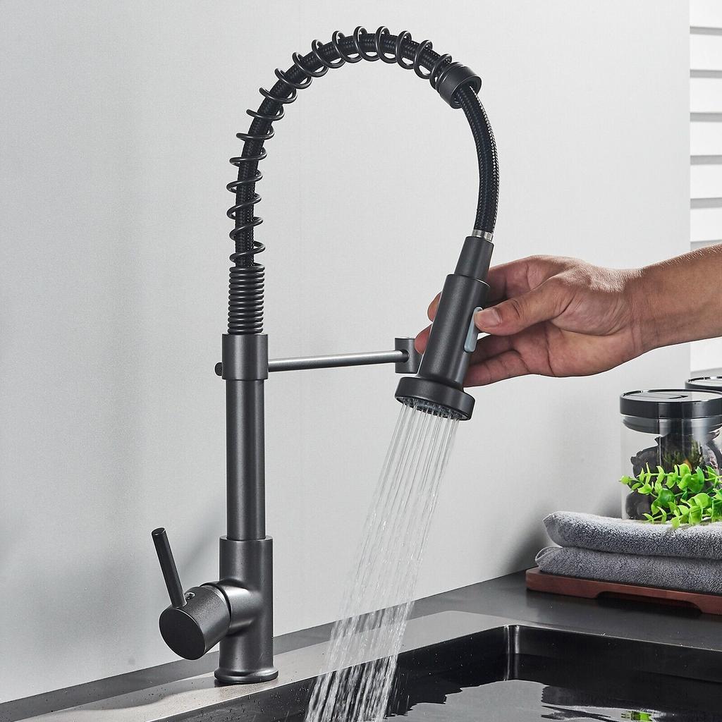 Выдвижной смеситель для кухни с распылителем, смеситель с одной ручкой