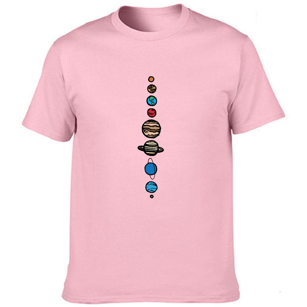 Planets Print Men S Funny Summer T Shirt Fashion Short Sleeve Streetwear Harajuku Graphic Tees Men