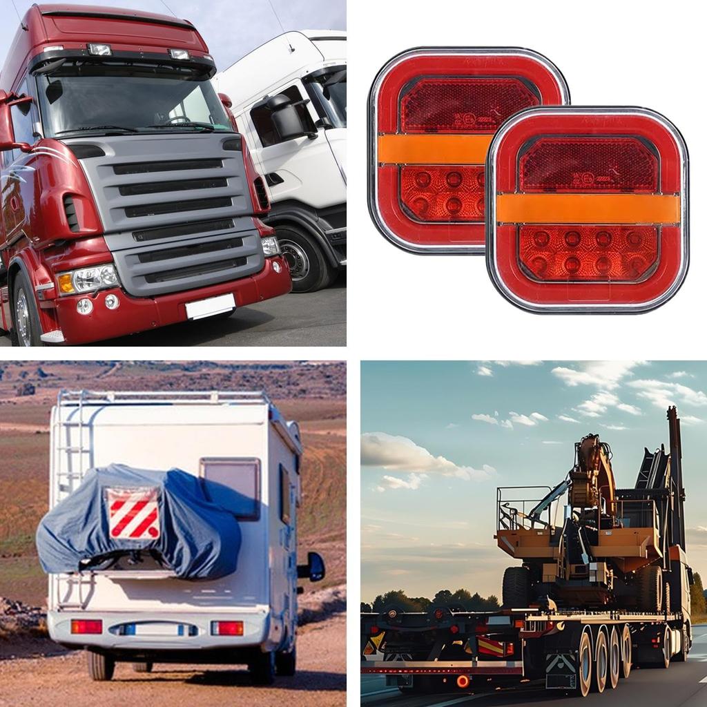 Trailer Tail Lights, Rear Lamps for Towing Trucks and Trailers | High Brightness Wireless