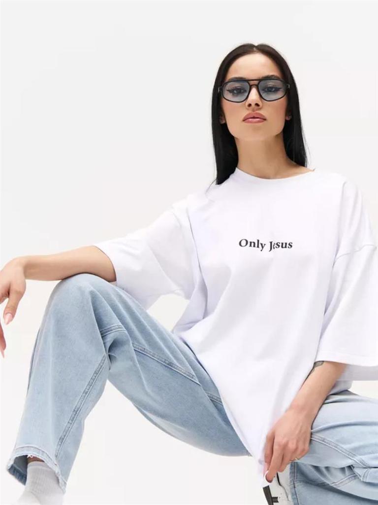 Универсальная футболка оверсайз из 100% хлопка с простым принтом, с коротким рукавом, из плотной ткани, повседневный летний топ