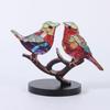Современный стиль Акриловый настольный декор Фигурка птицы Настольное украшение птицы Красочные птицы Орнамент