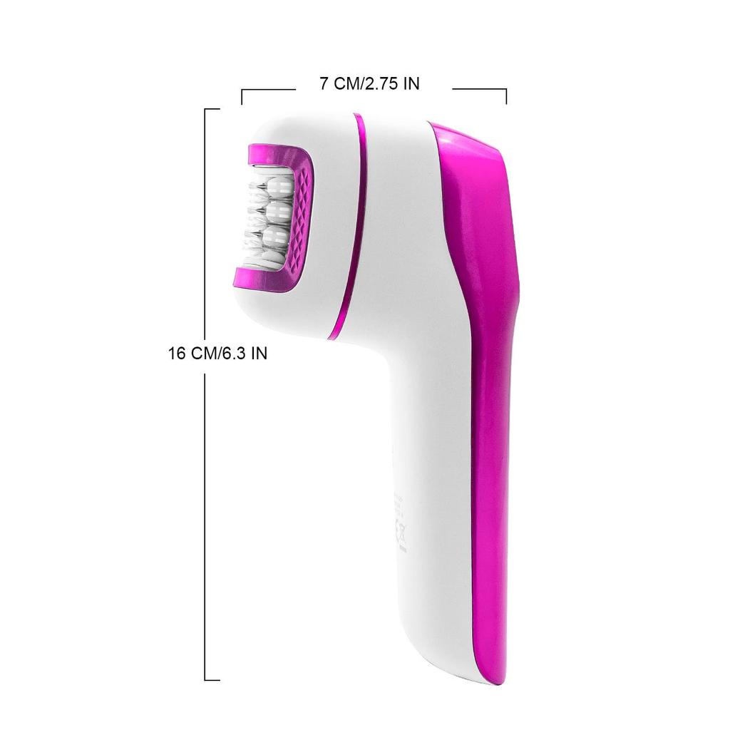 Hatteker Эпилятор 3-в-1 Женский электрический триммер Мягкое удаление волос для интимных зон Средство для удаления мозолей Пемза для ног