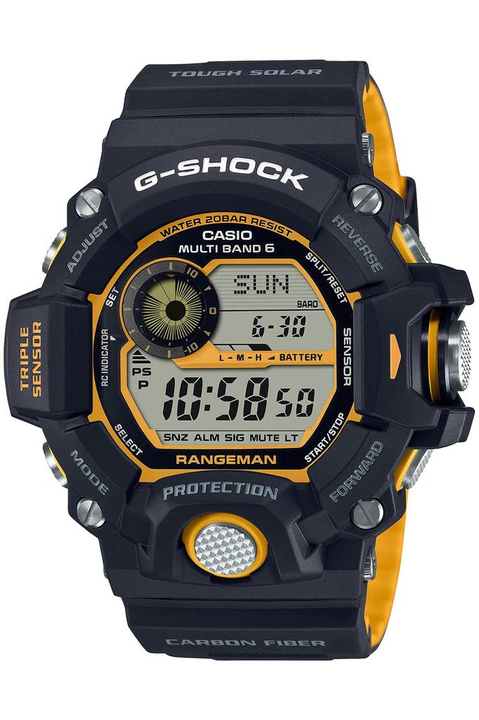Casio RANGEMAN Solar Watch G-SHOCK Radio-Controlled GW-9400YJ-1JF Men's Black/Yellow