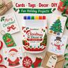 Kids Christmas Ornament Painting Crayon Set, Multi-Color Drawing Pens for DIY Hanging Decorations