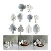 Unique Candle and Soaps Molds Multi Size Silicone Tree Shapes Molds for Artisanal Candle and Soap Creation
