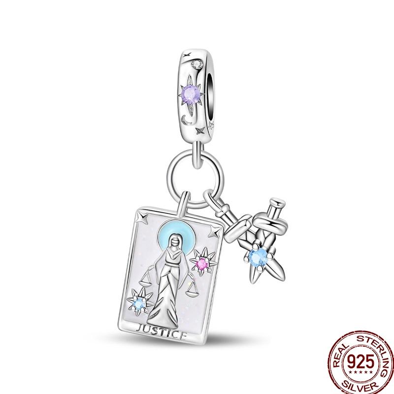 Шармы Медь Карта Таро Дьявол Отшельник Колесо Фортуны Солнце Звезда Подвеска Подходит для Браслетов Ожерелья DIY Ювелирные изделия