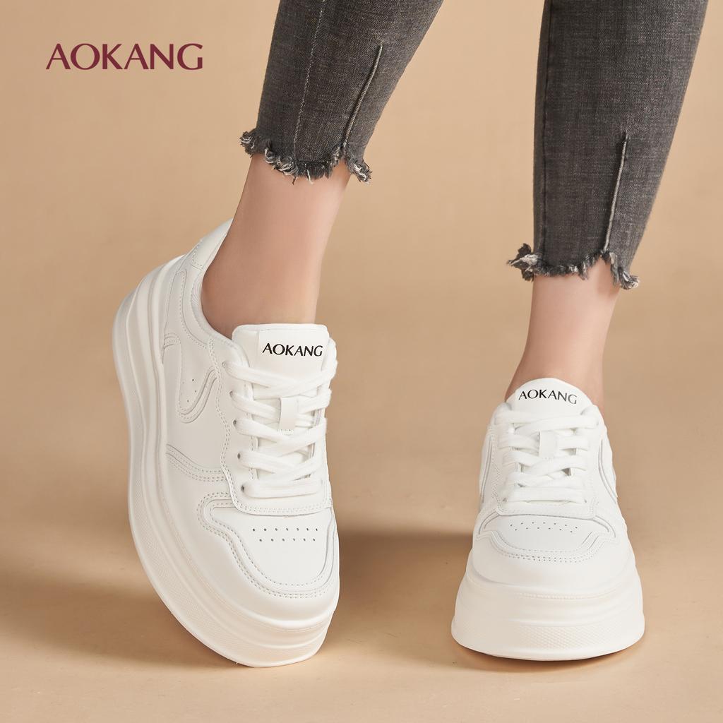 Aokang 2026 Spring New Fashionable Little White Shoes for Daily Versatile Casual Women's Shoes
