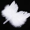 10pc White Feather Wing Halloween Cosplay Angel Wings Christmas Home Party Wedding Ornament Baby Photo Prop Dress Deocr Costura