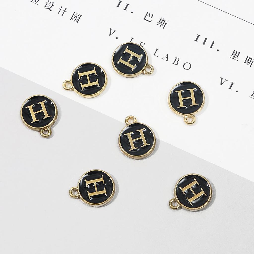 10 шт., металлическая эмаль, английские буквы, подвески, подвеска для самостоятельного изготовления ювелирных изделий, ожерелье, браслет, аксессуары