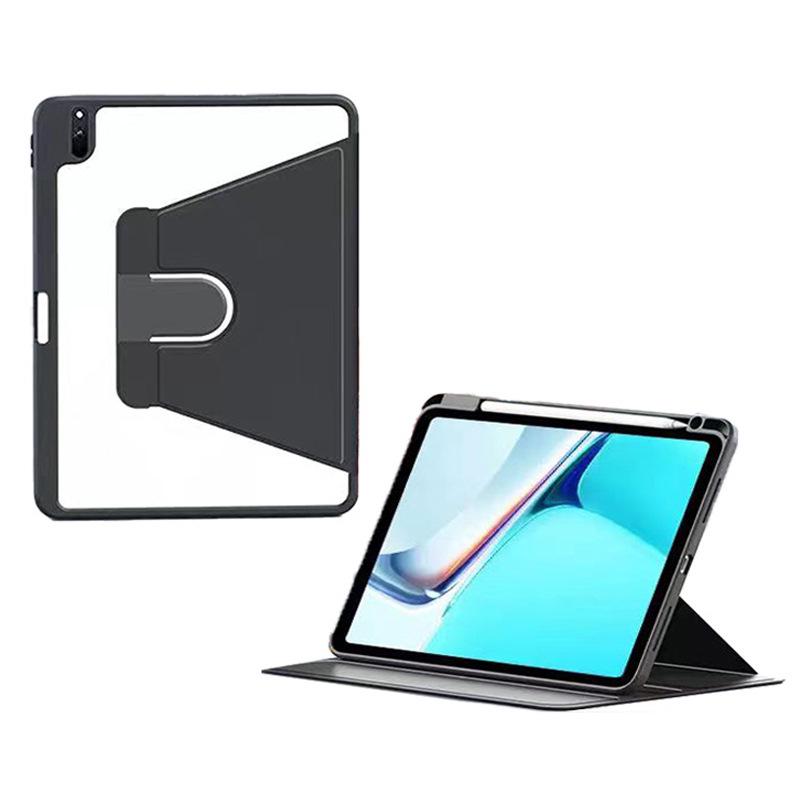 Huawei MatePad 11 Case: Acrylic Protective Shell with Pen Slot & 360° Rotation for Air 11.5S.