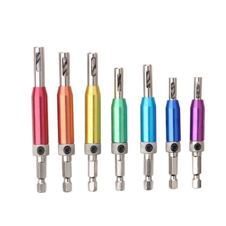 Набор сверл для деревообработки, дверных и оконных петель, шестигранный хвостовик из быстрорежущей стали, перфоратор