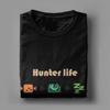 Летняя мужская футболка 2025 года Monster Hunter, 100% чистого хлопка, с принтом, стиль Hunters Life, повседневная, с коротким рукавом, круглая горловина, идея для подарка, Y2k