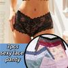 3pcs/set Lace Panty for Women Lingerie Seamless Hollow Out Summaries Sexy Transparent Female Pants Breathable Intimate Lingerie