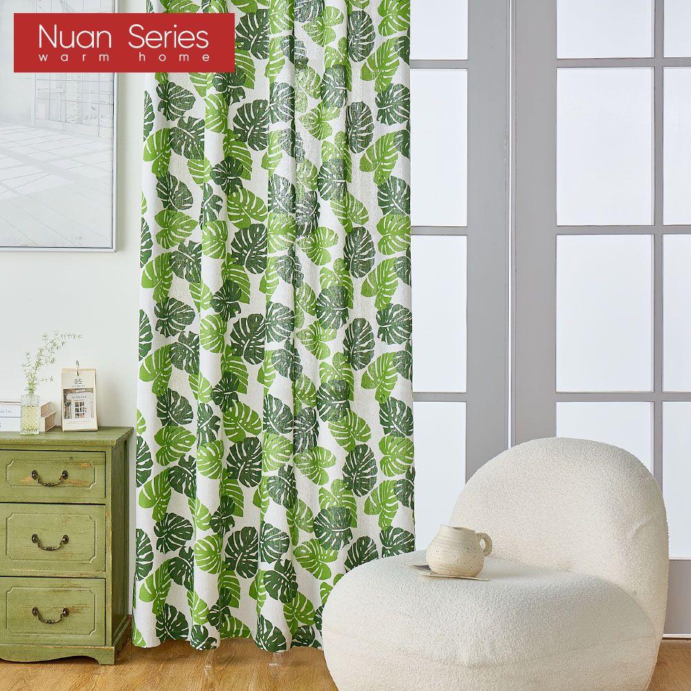 1 шт. модные и универсальные шторы с принтом в скандинавском деревенском стиле зеленого цвета для небольших окон, спальни, гостиной, балкона, дома, серии Dceor Nuan
