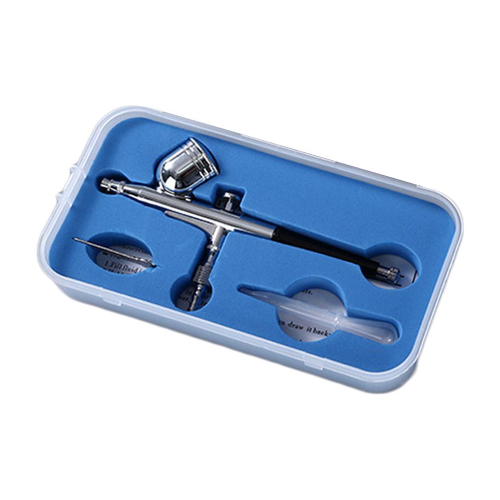 For Nail Art Cake Toy Models Gravity Feed Trigger Type Dual Action Airbrush Pen Replace Cup Airflow Adjustable Spray Gun