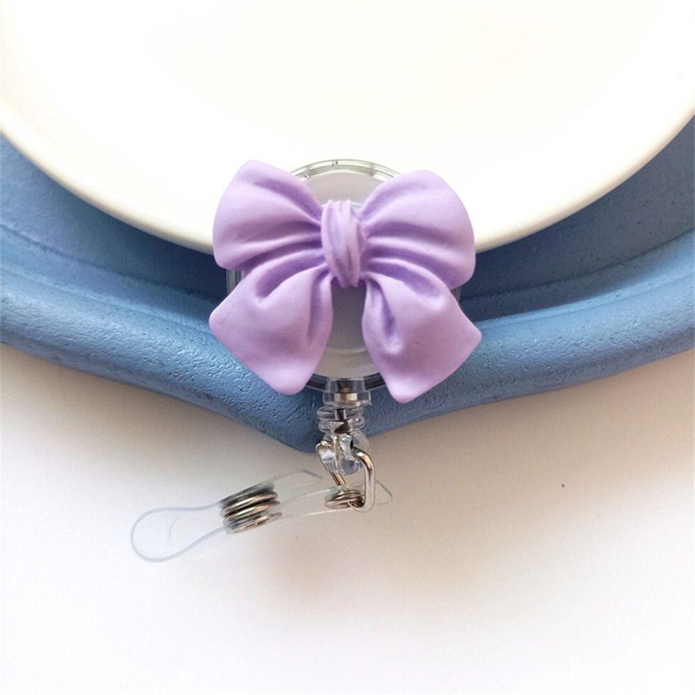 Name Tag Retractable Badge Holder 3D Flora Easy Pull Buckle Nurse Badge Reel Hospital Use