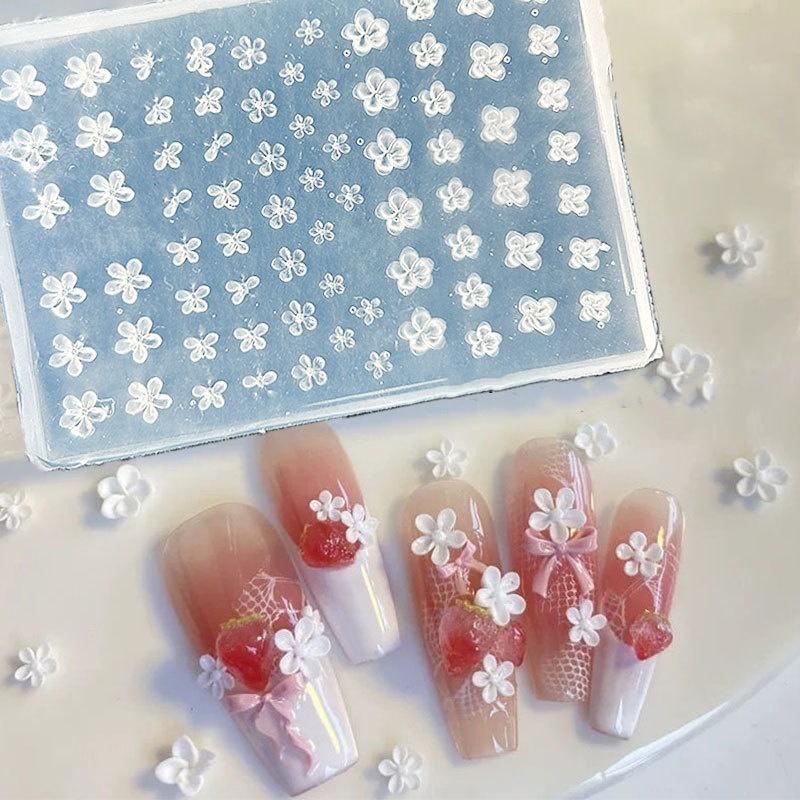 3D Фруктовый силиконовый молд для ногтей Сладкие лепестки цветов Ногти феи Шаблоны DIY Декор для нейл-арта Шаблон для маникюра для нейл-шармов