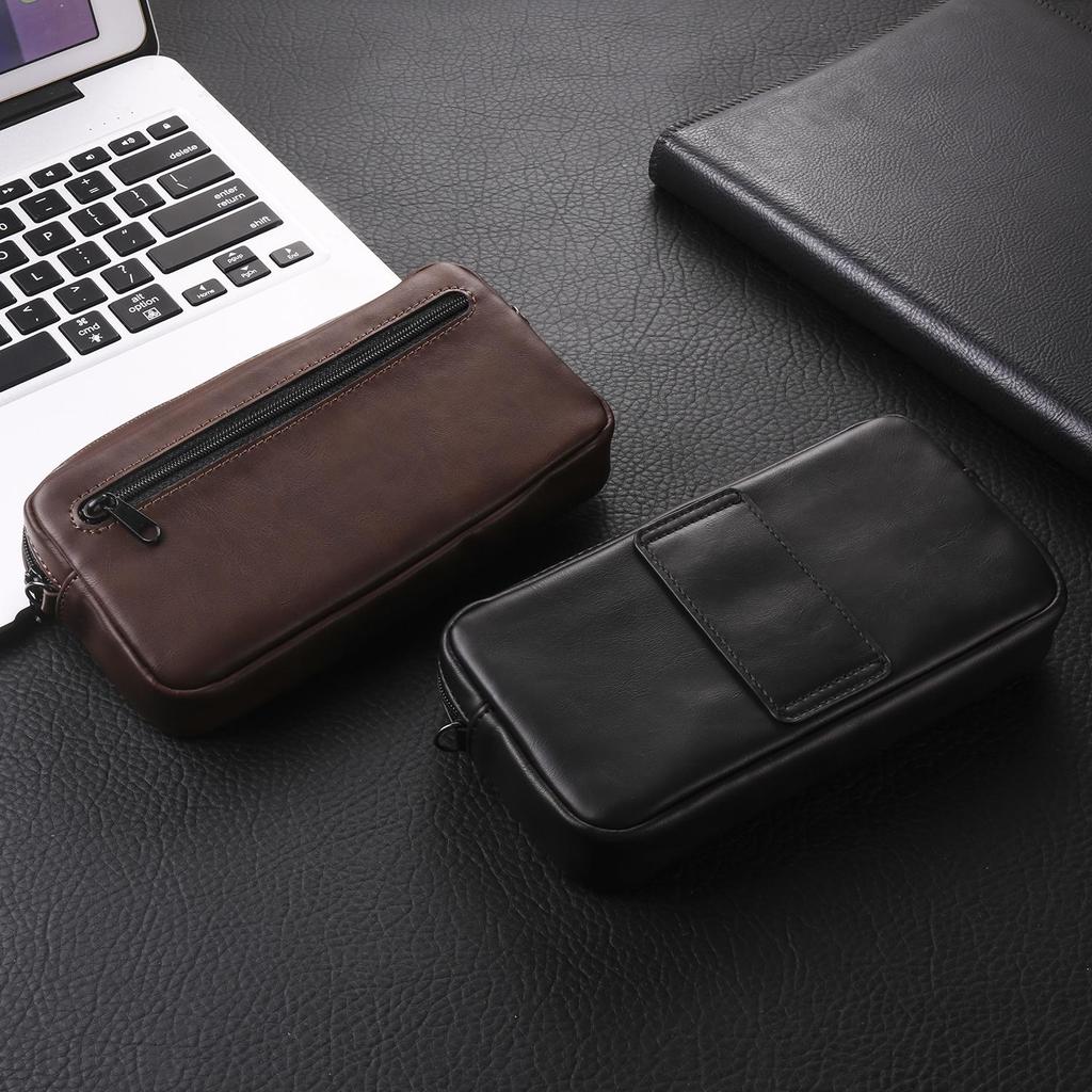 Чехол-кошелек из коровьей кожи с зажимом для ремня, мужская поясная сумка для iPhone 16, 15, 13, Pro, Samsung S24, S23, Redmi Note 12, Google Hand Holster Pouch