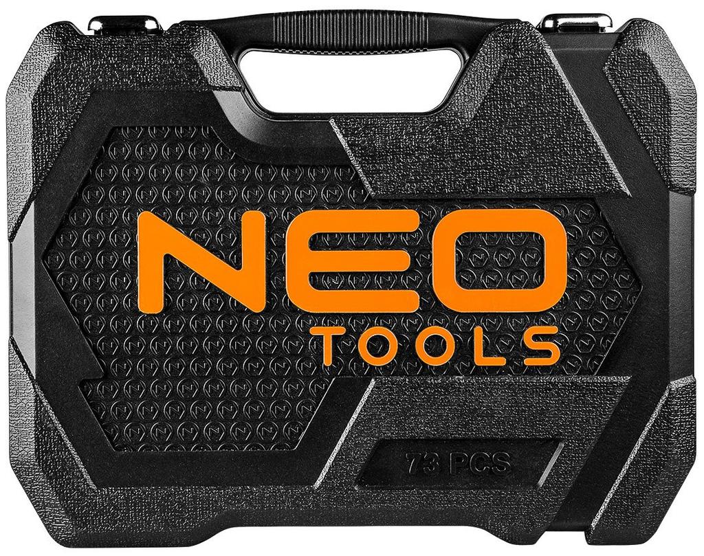 Набор торцевых головок 1/4'' 1/2'' 73 предмета - T N10-054