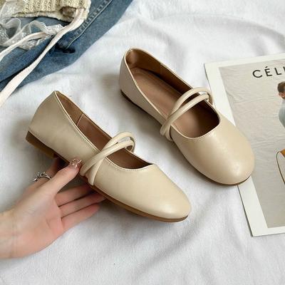 Обувь женская повседневная женская кроссовки мягкие универсальные туфли с закрытым носком на плоской подошве с круглым носком новые мокасины бабушкино летнее платье Мэри Джейн