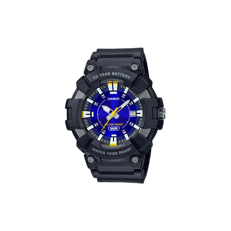 Casio Серия YOUTH Серия-Диск Трехстрелочные Модные Спортивные Часы Водонепроницаемость 100 м Кварцевый Механизм Ремешок из Смолы Японские и Корейские Часы MW-610H-2AV