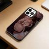 Чехол для телефона 'Художник ночи' для iPhone 17,16,15,14,13,12,11 Plus,Pro Max,XS, Цветной Серебристый Черный Чехол