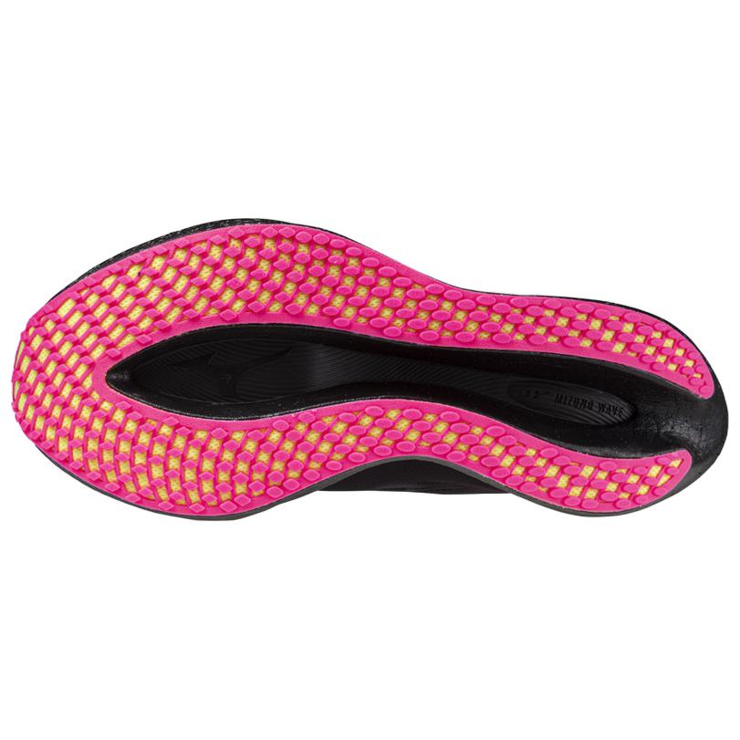 Mizuno Кроссовки унисекс Wave Rebellion Pro 2 Black Pink Tetra Серебристый U1GD241752